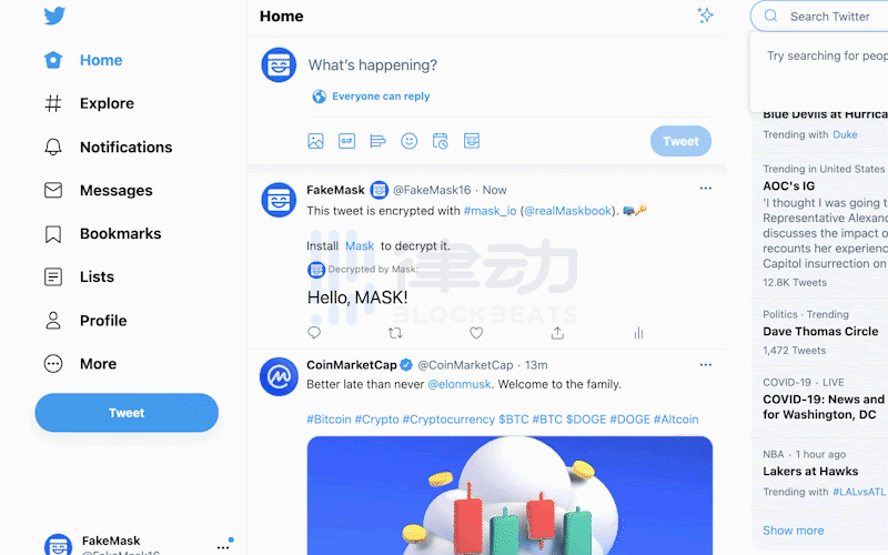 包含masknetwork代币的词条