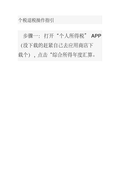 下载个人所得税的步骤,下载个人所得税app怎么下