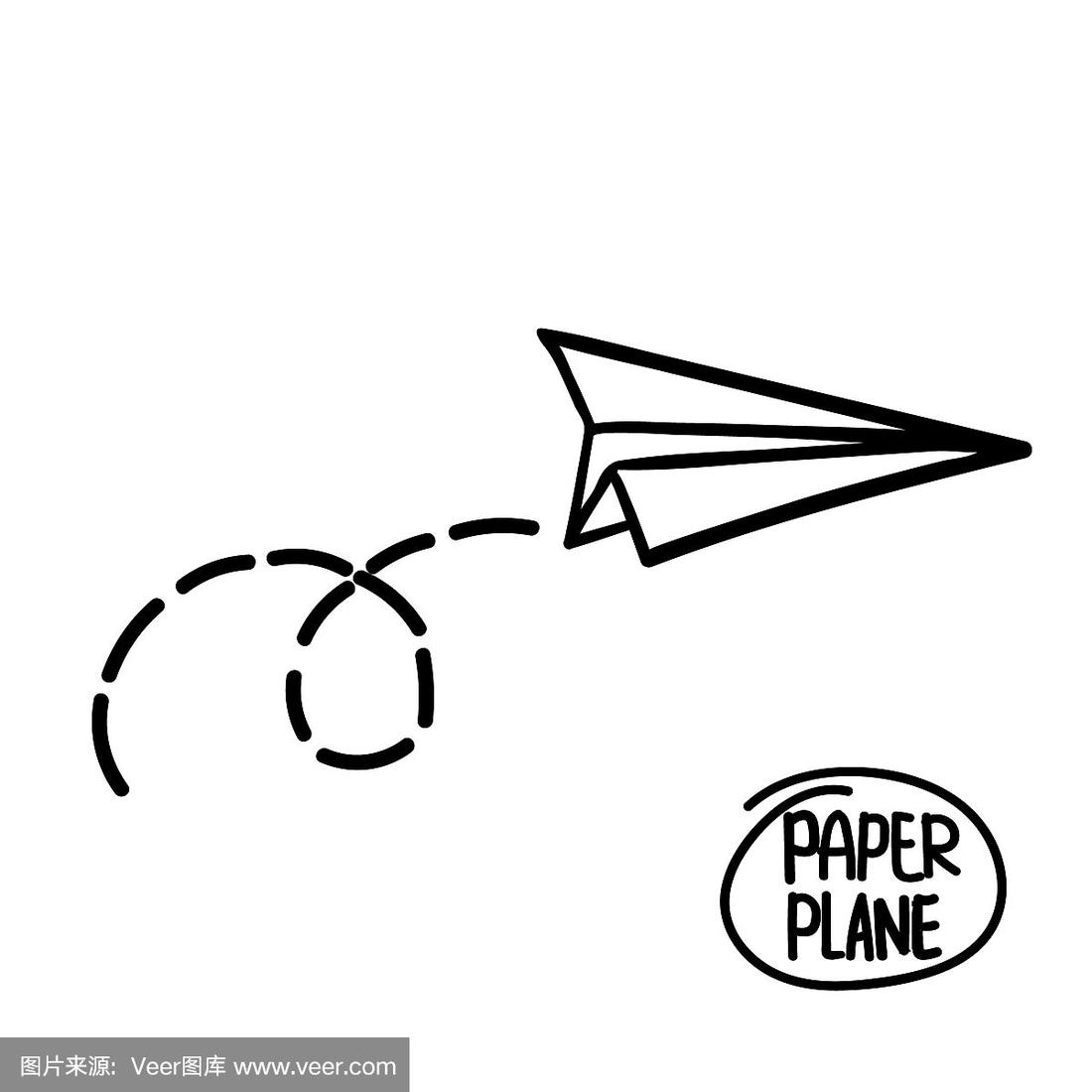 纸飞机怎么画简笔画,纸飞机怎么画简笔画法