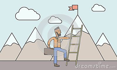 小人爬梯子卡通图片-小人爬梯子卡通图片简笔画