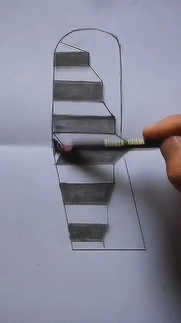 梯子怎么画出立体感-梯子怎么画出立体感的图案