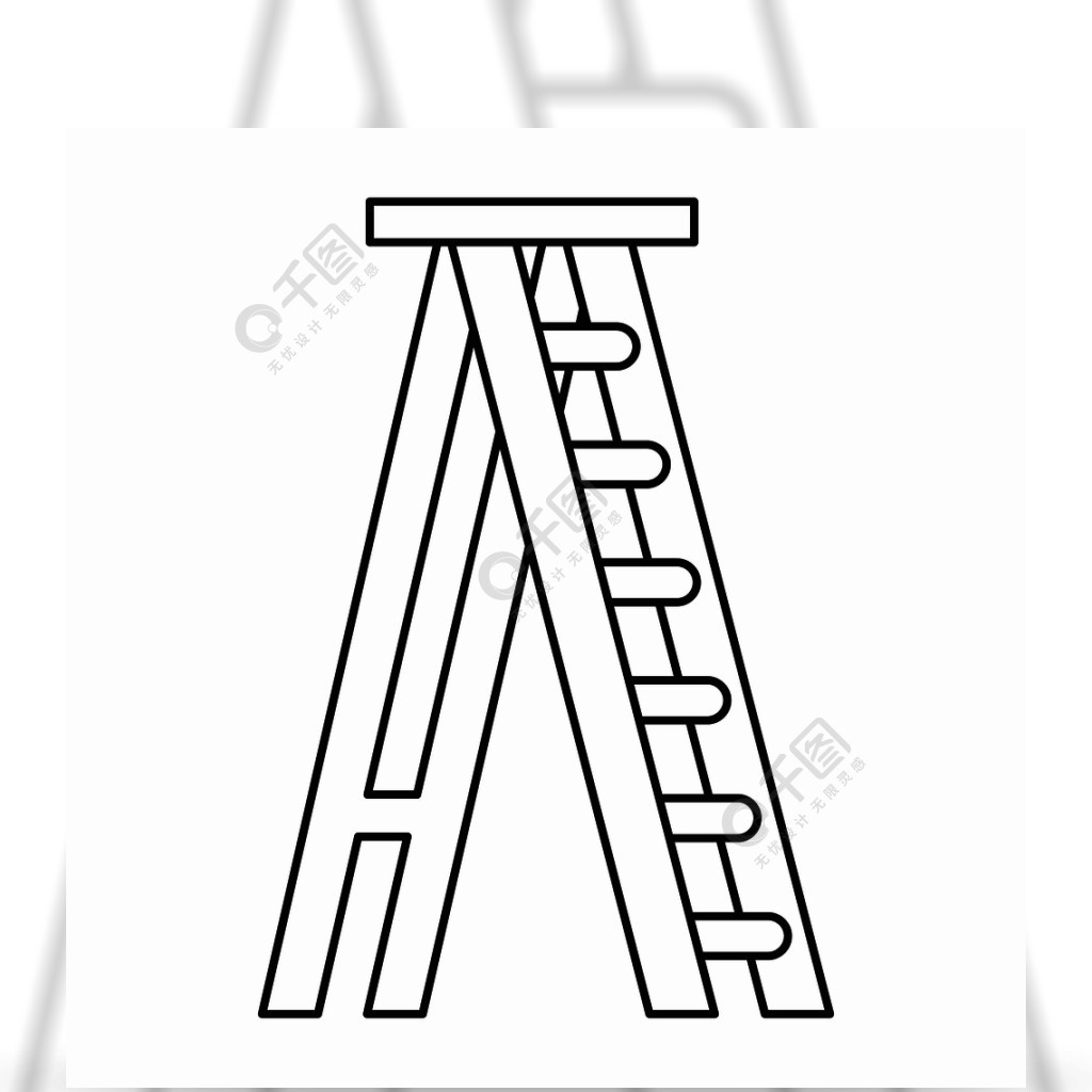梯子简笔画简笔画-梯子简笔画简笔画图片