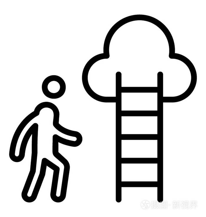 爬梯子简笔画图片-爬梯子简笔画图片大全
