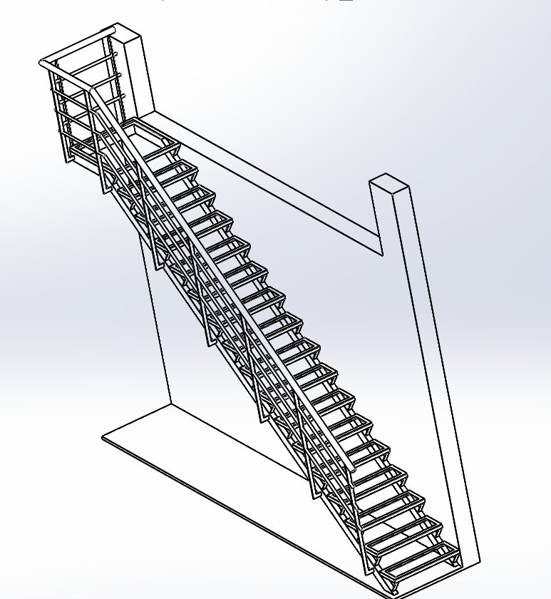 3D素描梯子的画法-梯子3d画素描简单点的