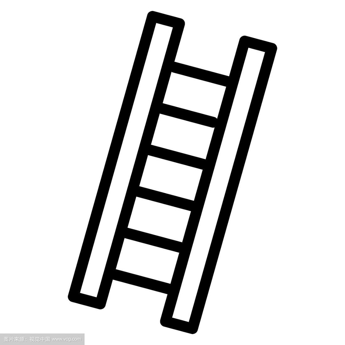 梯子怎么画简笔画立体-梯子怎么画简笔画立体图片