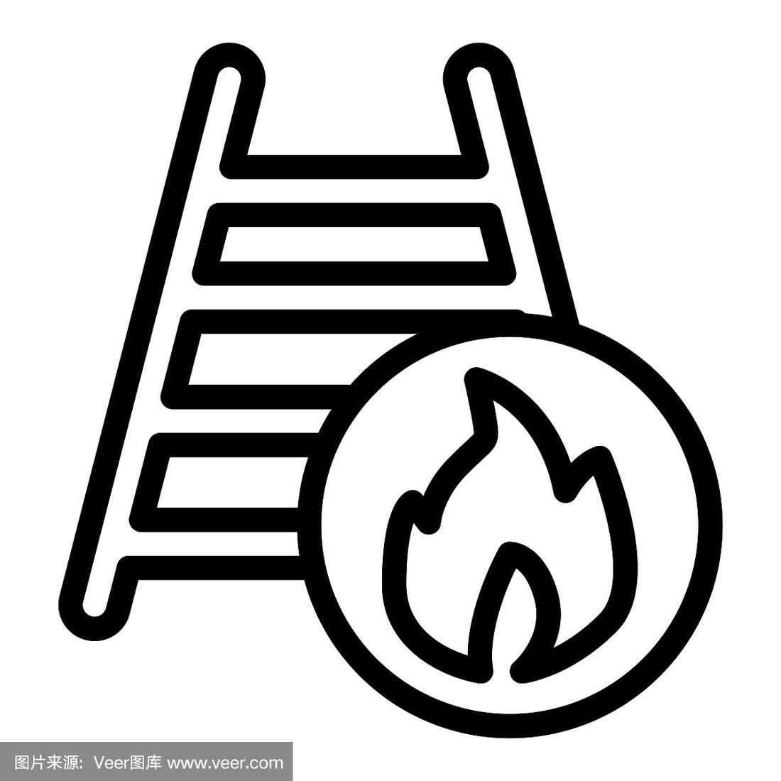 消防梯子图片卡通画-消防梯子图片卡通画图