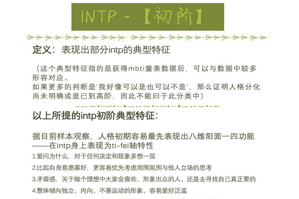 intp官网形象-intp型代表人物