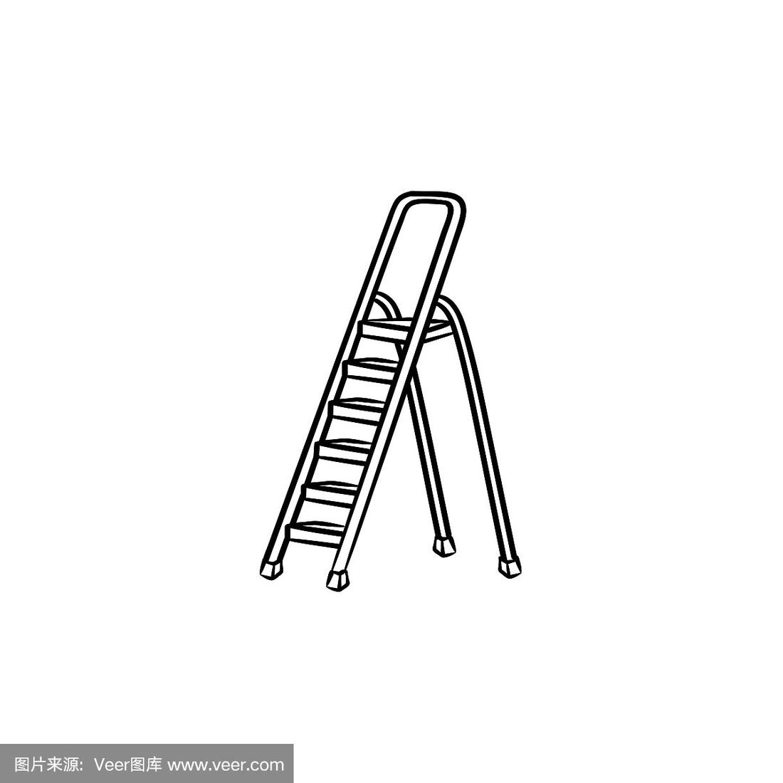 梯子简笔画图片可爱-梯子简笔画图片可爱卡通